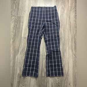 Navy Plaid Pants